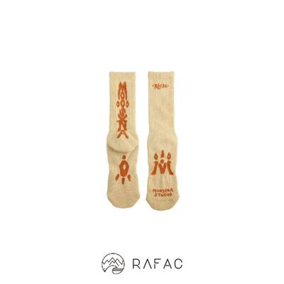 MOOSINA X RAFAC 中筒襪_米白